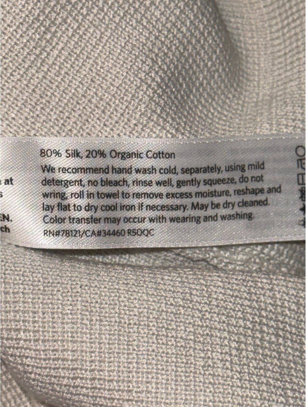 Eileen Fisher Woman 1X Ivory Silk Organic Cotton Knit Midi Skirt Plus Size NWOT - Picture 5 of 7
